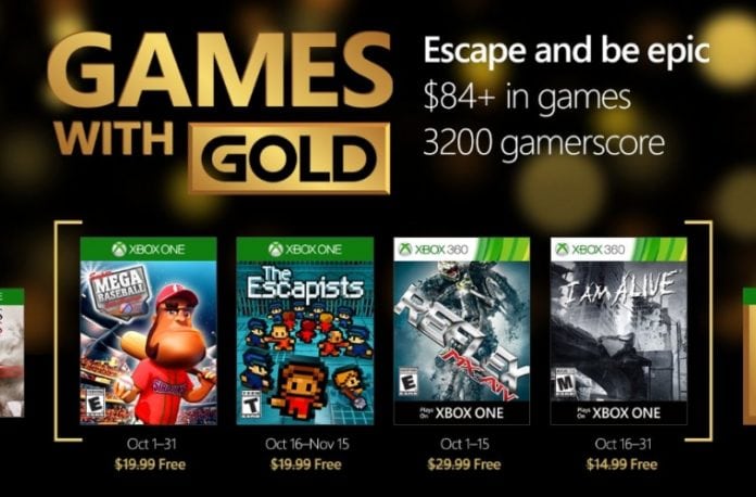 games with gold outubro 2016