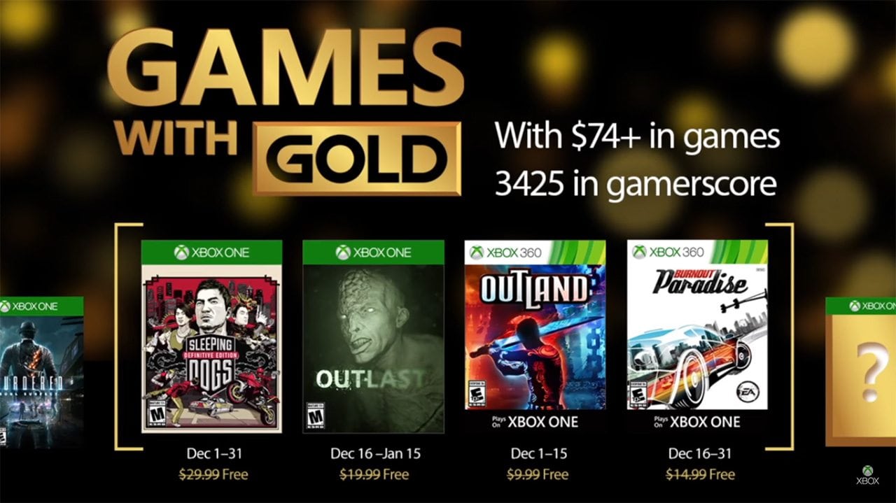 Games with Gold: confira os jogos gratuitos de dezembro para Xbox