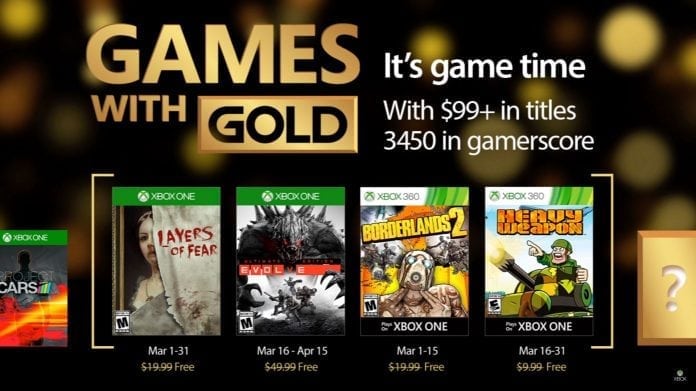 games with gold março 2017