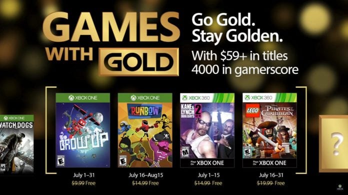 games with gold julho 2017