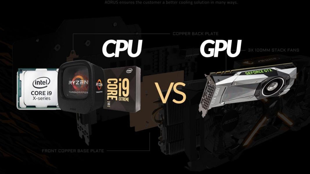diferença entre CPU e GPU