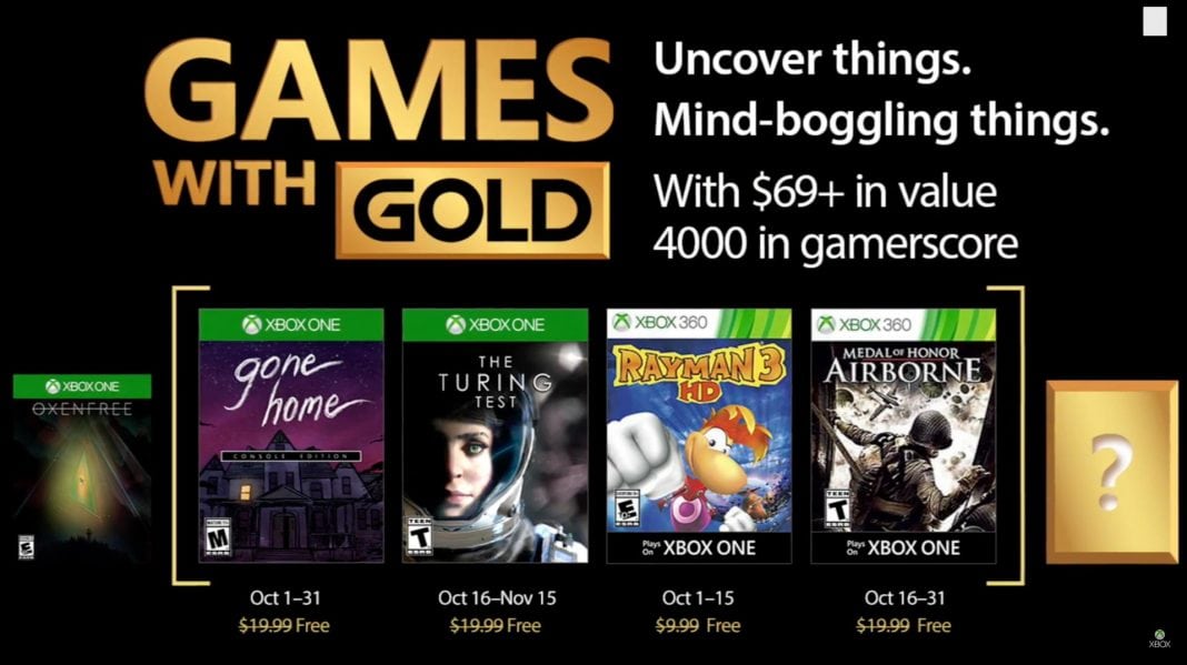 games with gold outubro 2017