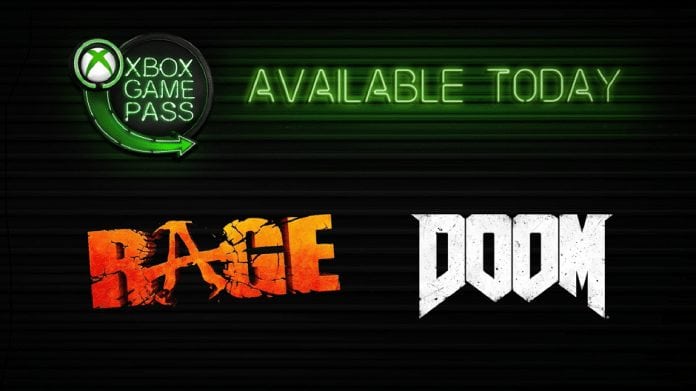 Xbox Game Pass Doom e Rage