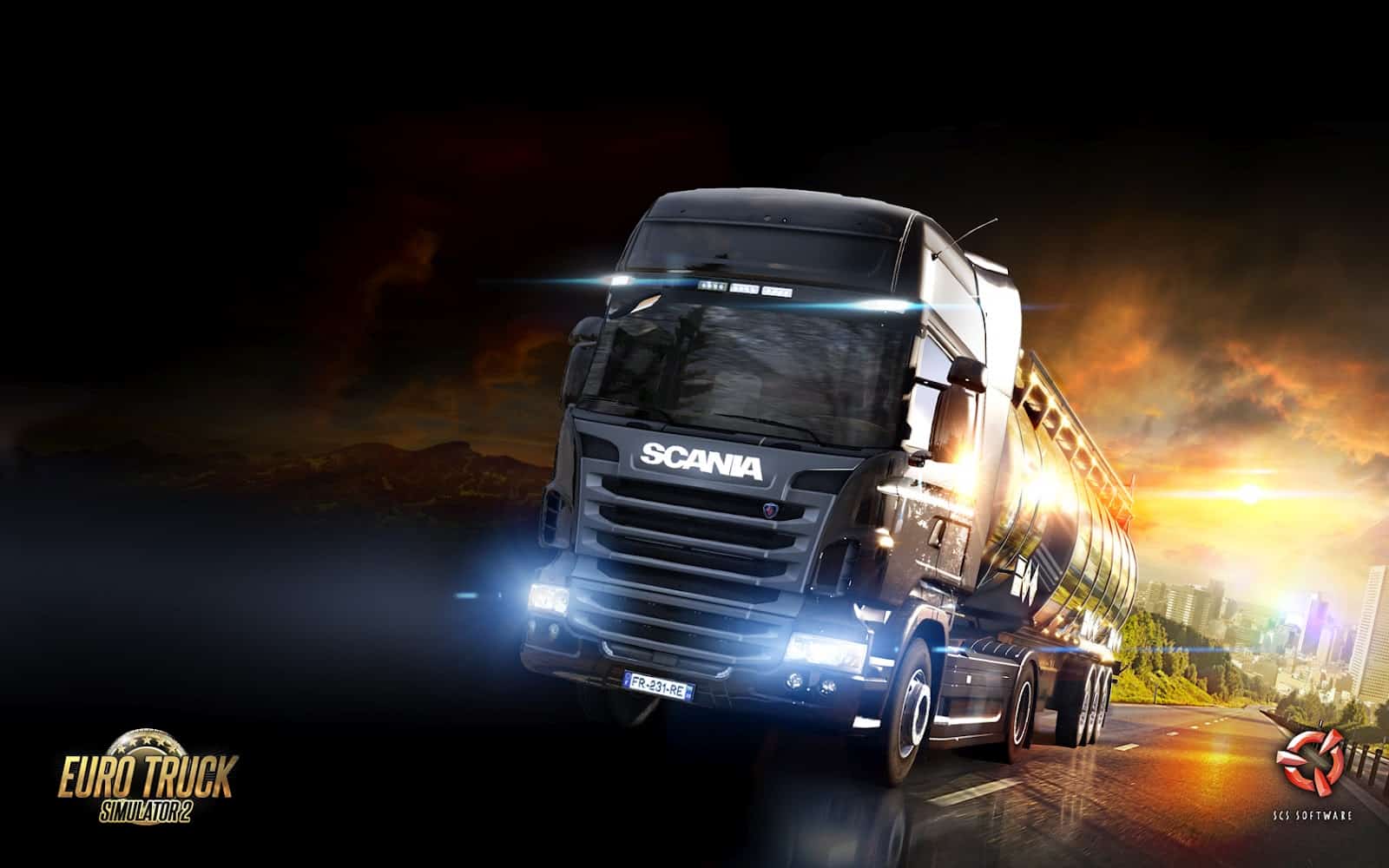 Euro Truck Simulator 2 Com Controle de Xbox 360 