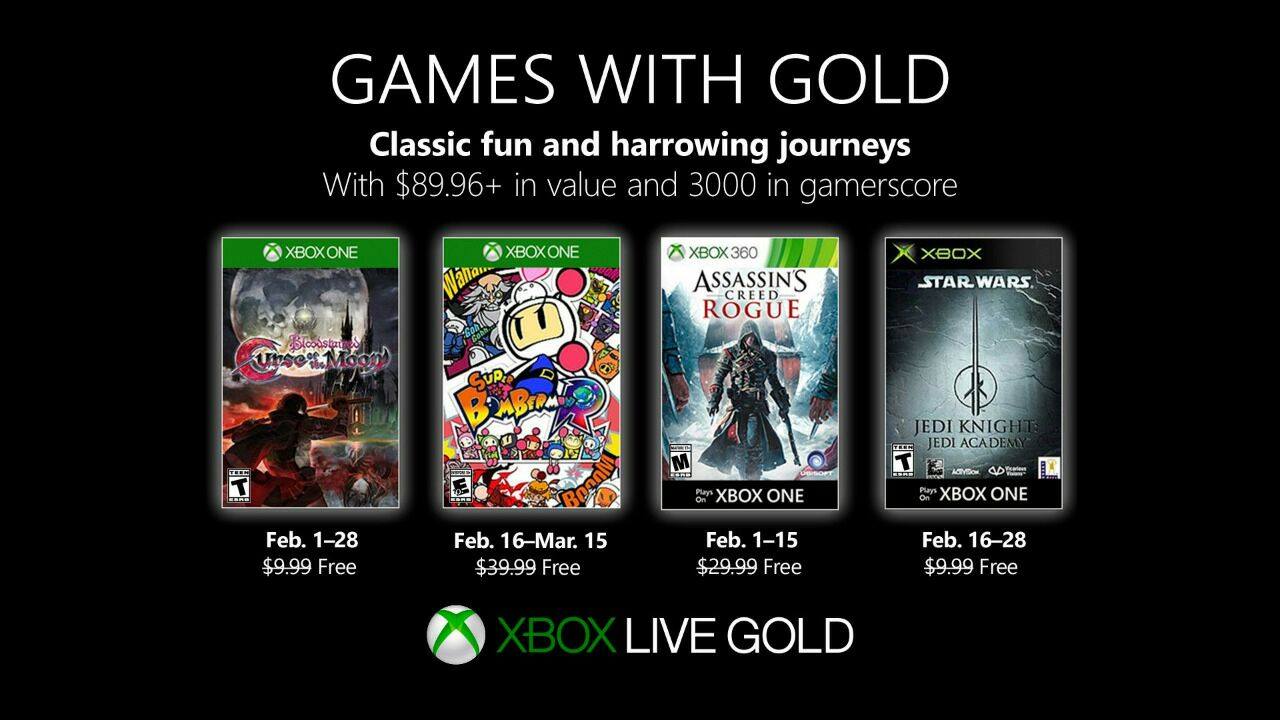 Games with gold fev 2019