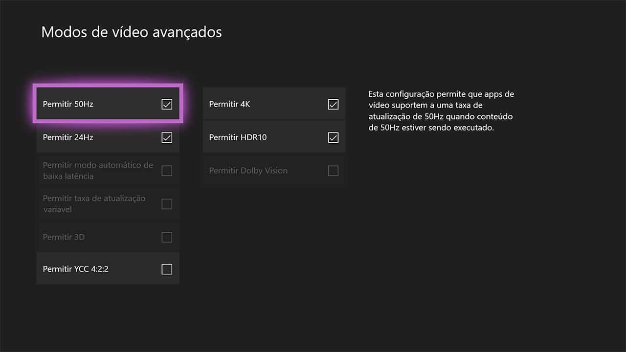 Dolby vision hot sale xbox one