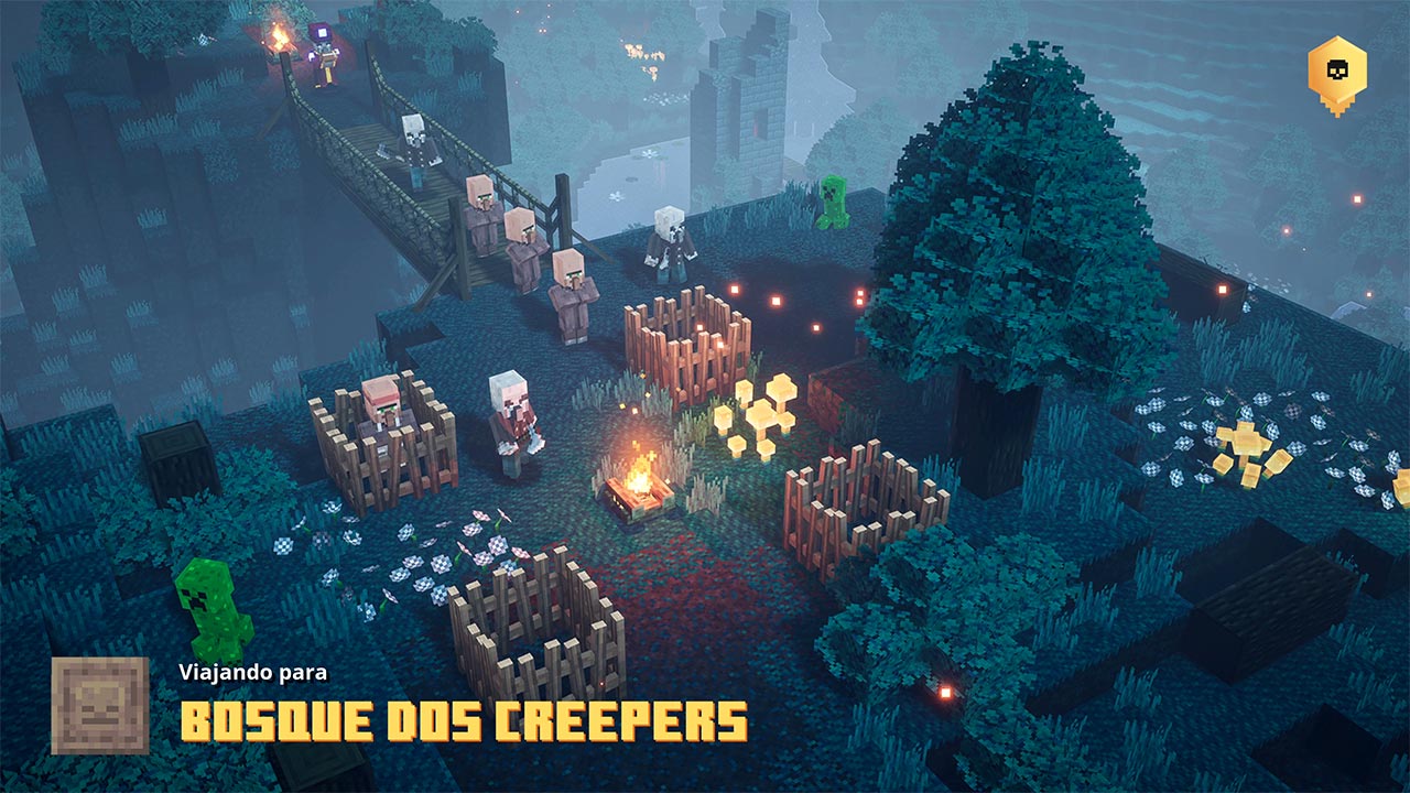 Minecraft Dungeons World Map é enorme revelado Dev 