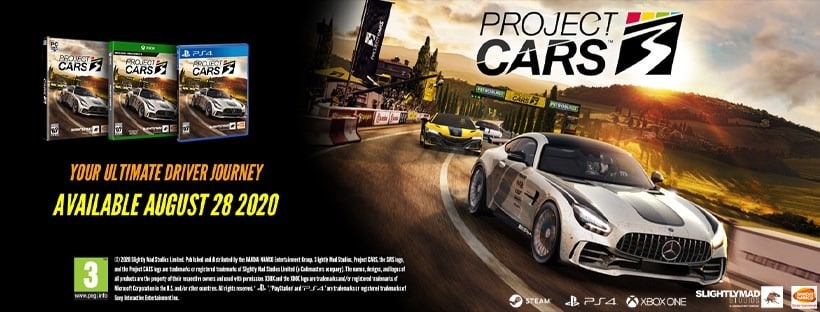 Project Cars 3 é anunciado pela Bandai Namco