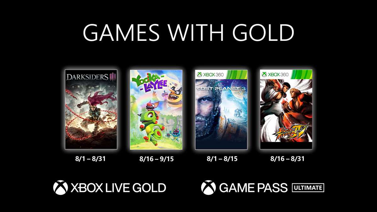 Games With Gold Agosto