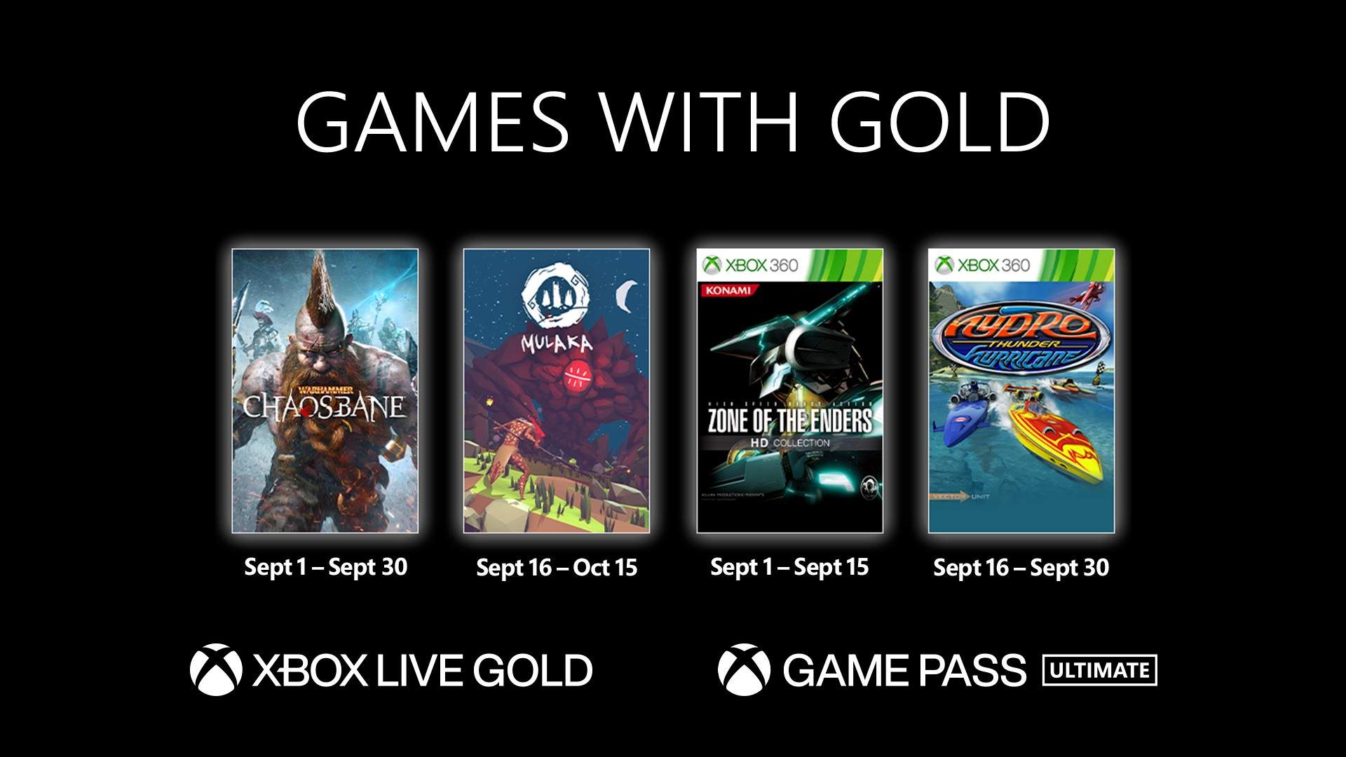 games with gold setembro
