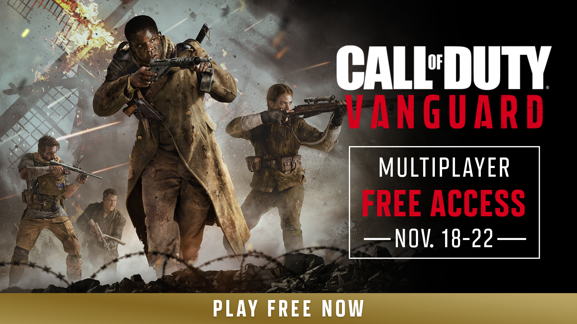 Você poderá jogar o Multiplayer de Call of Duty: Vanguard gratuitamente neste fim de semana