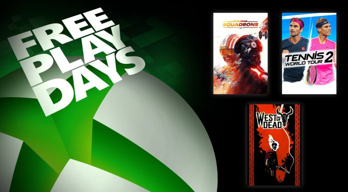 Free Play Days: Star Wars: Squadrons, Tennis World Tour 2 e West of Dead free play days