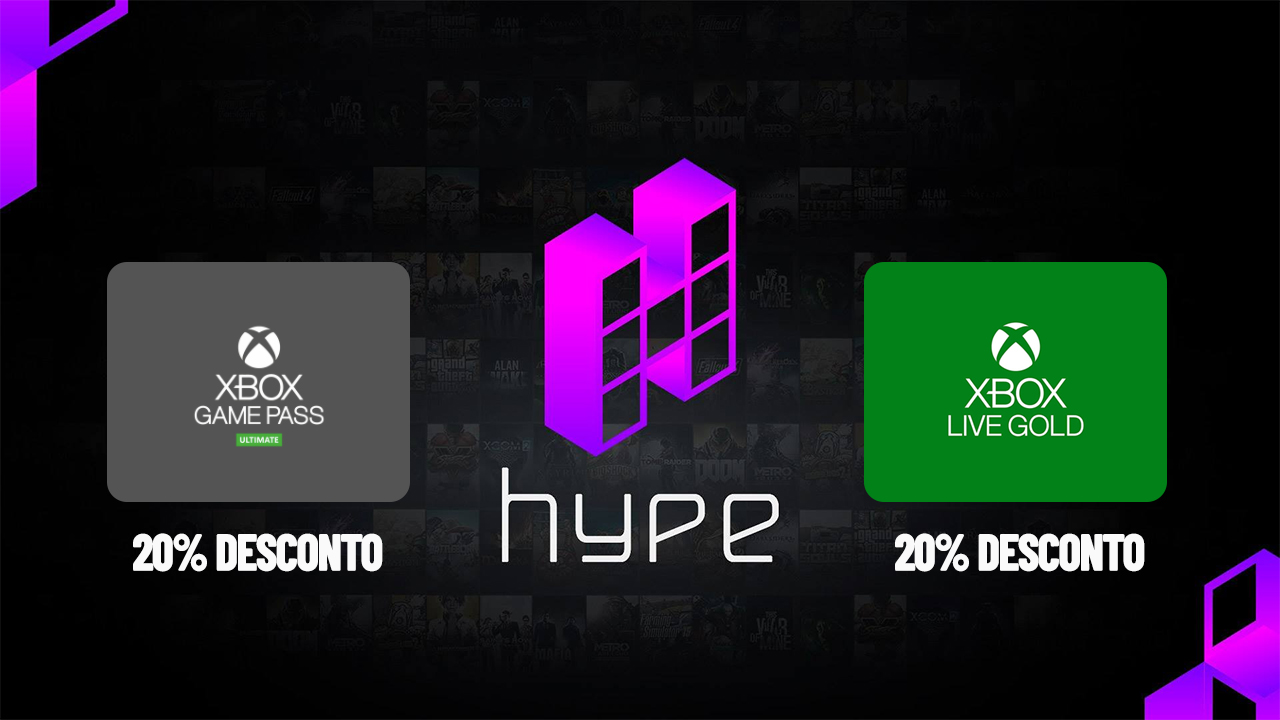 ASSINATURA XBOX LIVE GOLD COM 25% DE DESCONTO NO HYPE