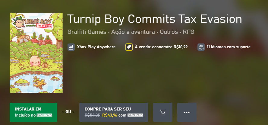 Turnip Boy Commits Tax Evasion Xbox Game Pass