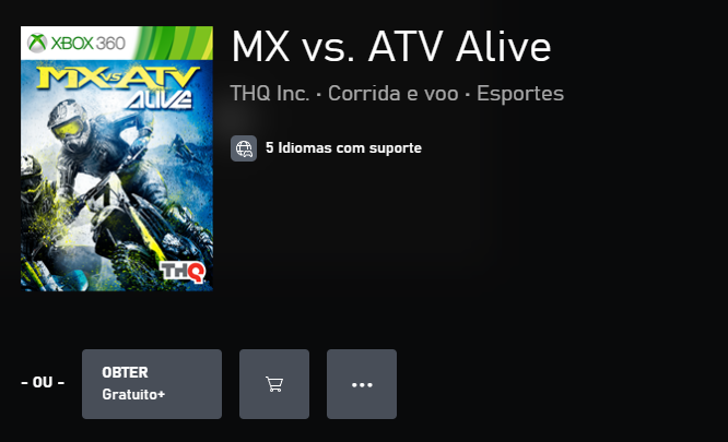 MX vs ATV Alive Seminovo - Xbox 360 - Stop Games - A loja de games