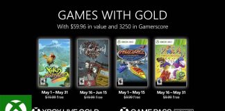 Outros dois jogos do Games With Gold já estão disponíveis – 16 de maio Games With Gold maio