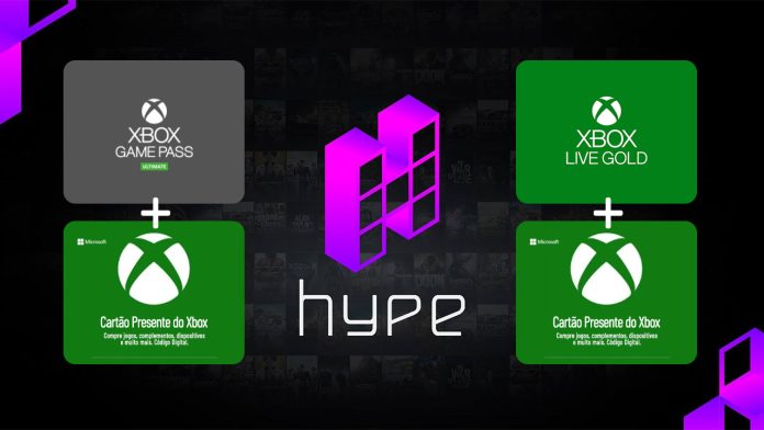 hype games cartão live gold game pass ultimate xbox