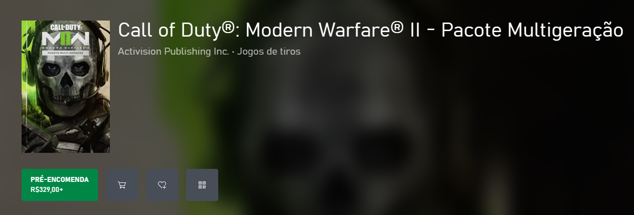 Call of Duty®: Modern Warfare® II - Pacote Multigeração