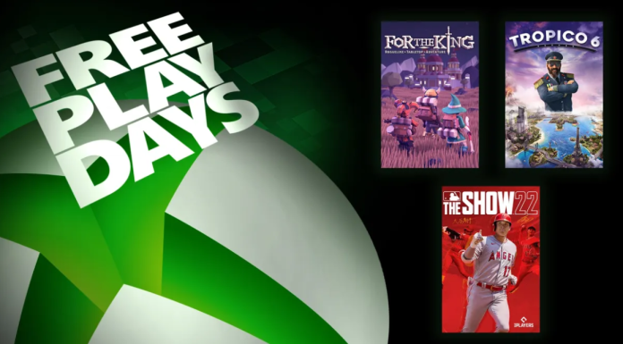 Free Play Days: For the King, MLB The Show 22 e Tropico 6 Xbox Free Play Days