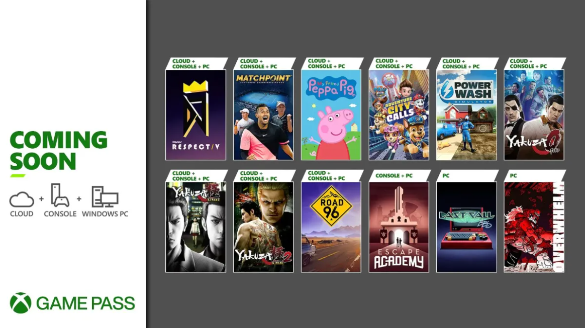 Xbox Game Pass julho