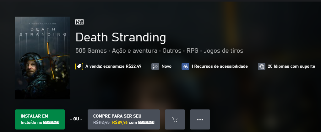 Death Stranding já está disponível para os assinantes do PC Game Pass
