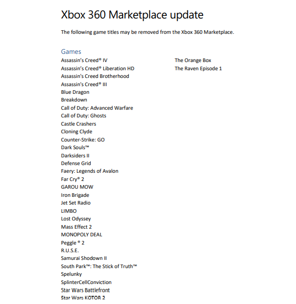 Mais de 200 jogos ficarão inacessíveis com o fechamento da loja do Xbox  360; veja lista