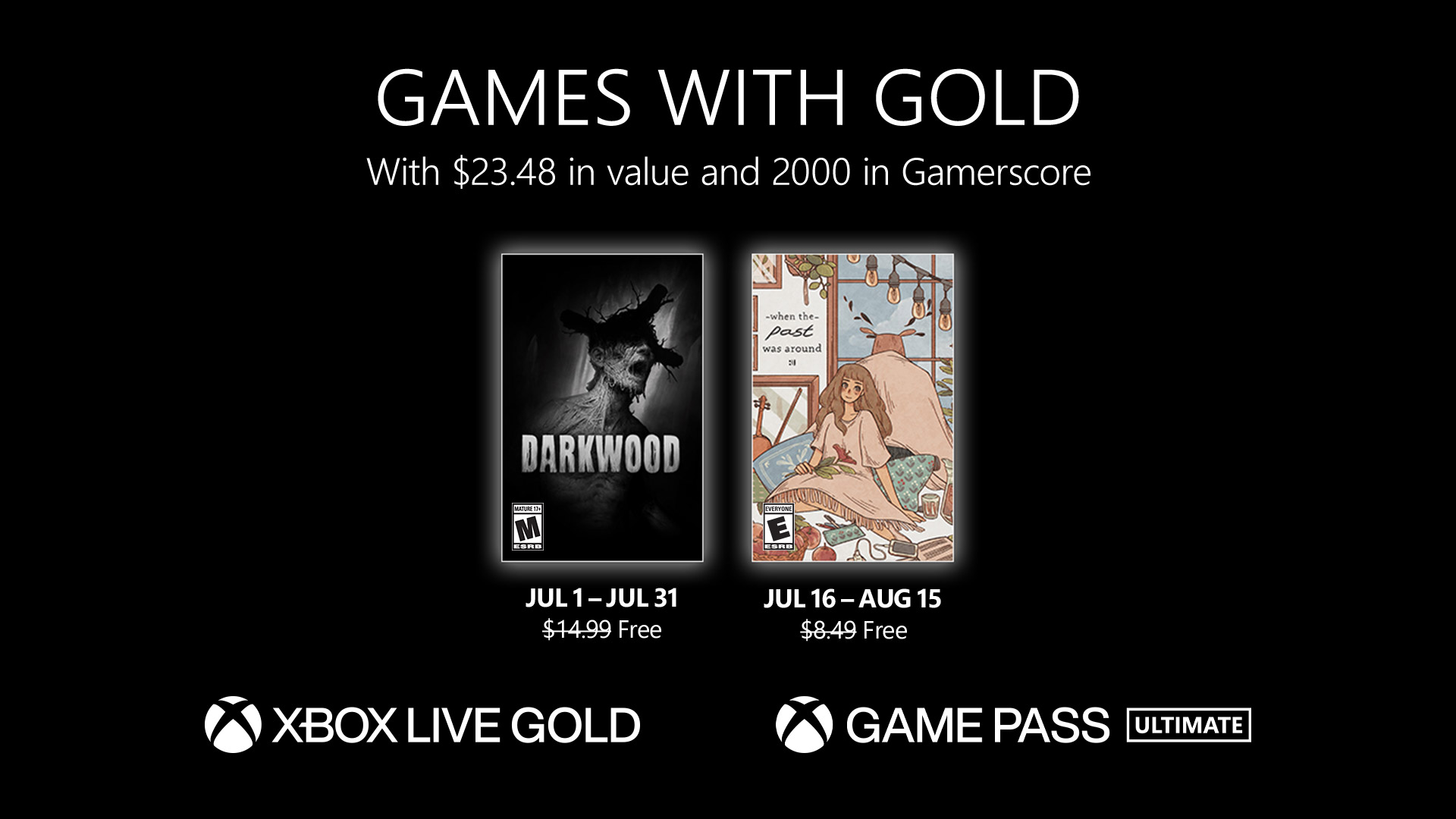 Xbox Live Gold jogos de Julho são revelados