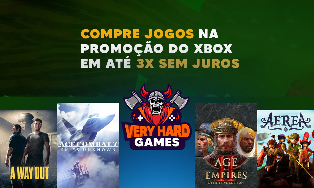 Compre jogos da Promoção do Xbox em até 3x sem Juros