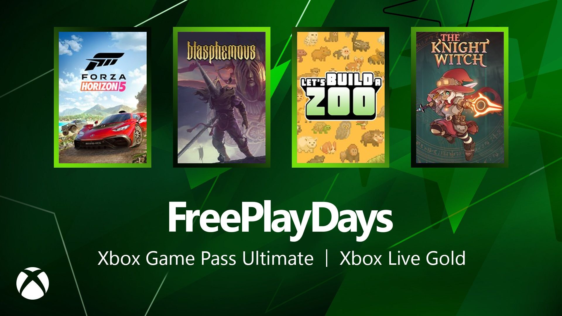 Free Play Days – The Knight Witch, Forza Horizon 5, Let's Build a Zoo, and  Blasphemous - Xbox Wire