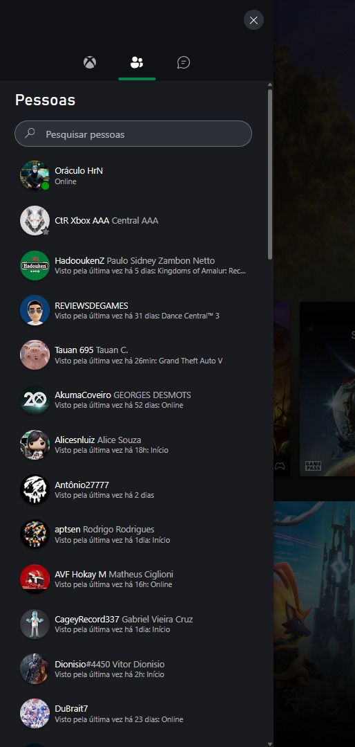 xClod novo menu