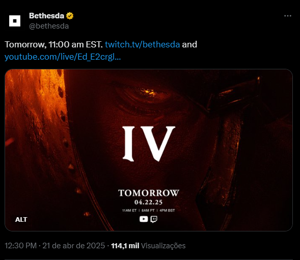 Após diversos rumores e especulações, a Bethesda finalmente confirmou a existência da aguardada remasterização do The Elder Scrolls IV: Oblivion.