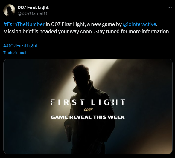 A desenvolvedora IO Interactive confirmou que irá revelar o seu mais novo jogo do agente secreto 007 ainda nesta semana.