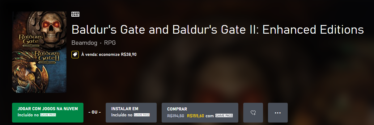 Após diversos anos de notificações falsas através do aplicativo móvel do Xbox, os Baldur's Gate e Baldur's Gate 2 Enhanced chegaram no Game Pass.