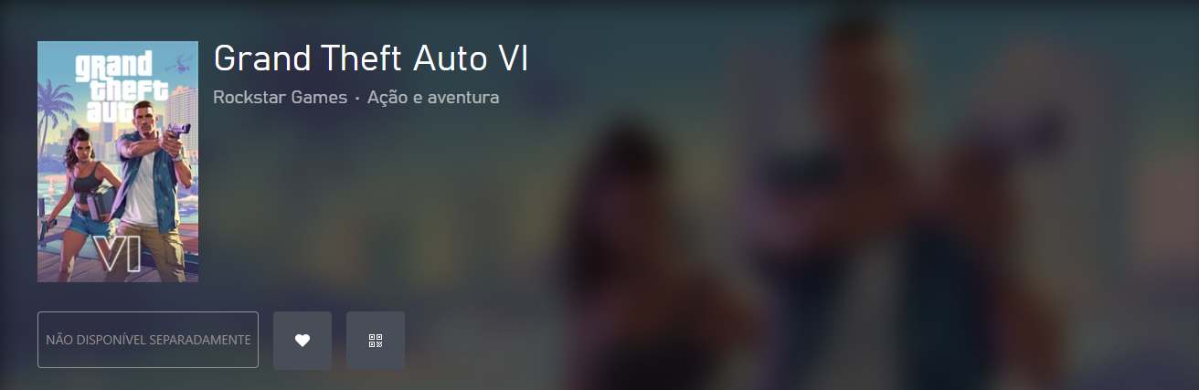 A Rockstar liberou hoje (25) o Grand Theft Auto VI (GTA 6) na loja oficial do Xbox. Você já pode adicionar o título na sua lista de desejos.