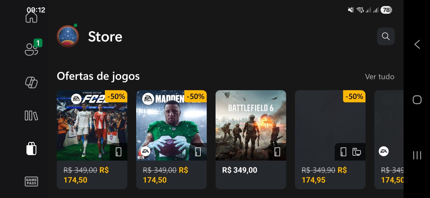 Após muita espera, a loja móvel do Xbox já está disponível em seu aplicativo beta em dispositivos Android e iOS.