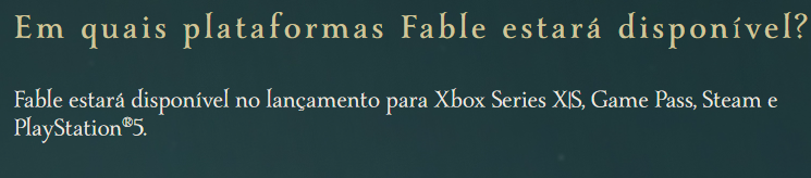 A Playground Games reforçou que o Fable, um dos maiores lançamentos do Xbox para 2026, estará disponível no PS5 em seu lançamento.