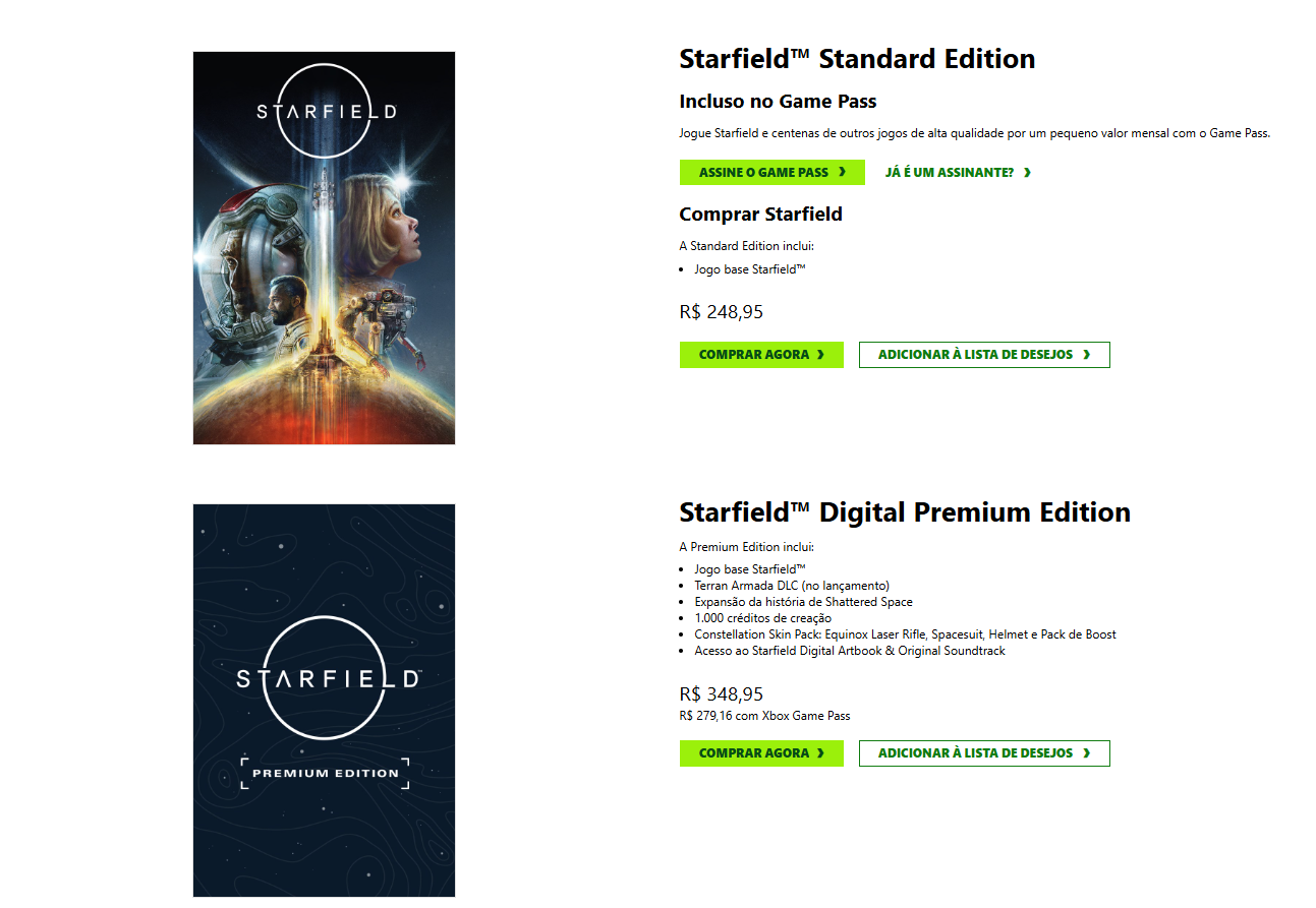 Com a revelação dos novos conteúdos que chegarão no Starfield em breve, a Bethesda reduziu o preço do seu RPG espacial.